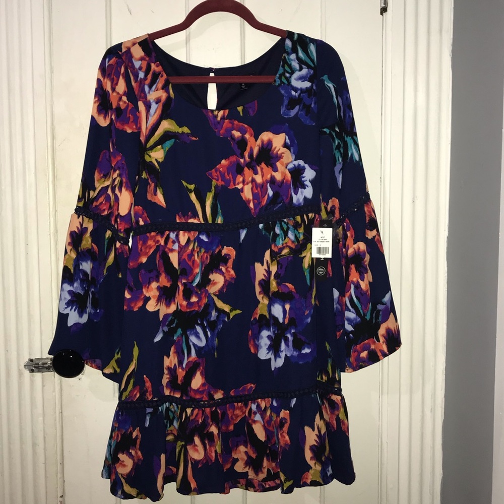 Mini multi Color Floral Dress